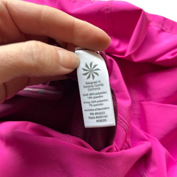 Athleta Warrior skirt tennis golf skirt built in shorts magenta pink size small - Picture 8 of 10
